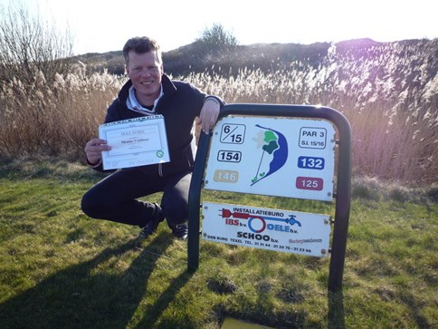 Menno op Hole 6, Texel