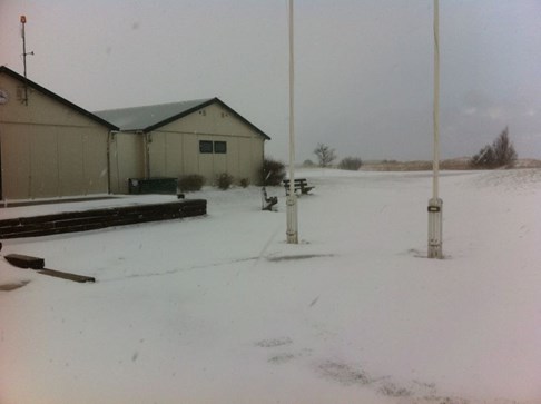 Golfbaan De Texelse in de sneeuw