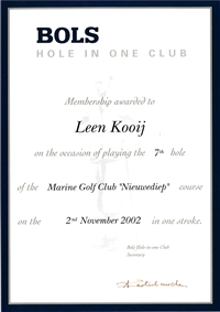 Hole in One, 2002